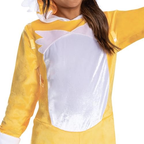 Disguise Sonic Tails Deluxe Costume for Kids, Official Sonic Movie 3 Costume with Inflatable Tail, Child Size (4-6)
