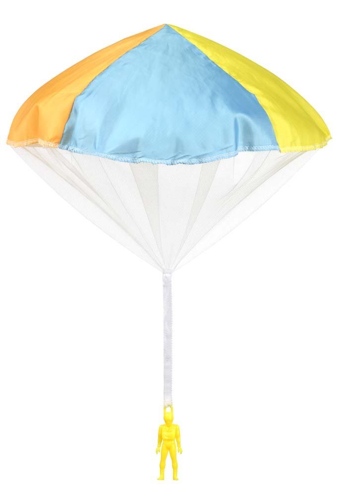 Aeromax Original Tangle Free Toy Parachute has no strings to tangle and requires no batteries. Simply toss it high and watch it fly!