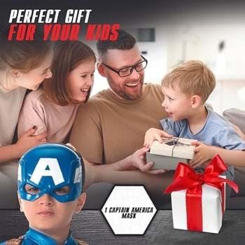 Avengers Captain America Children's Soldier Superhero Half Mask for Kids