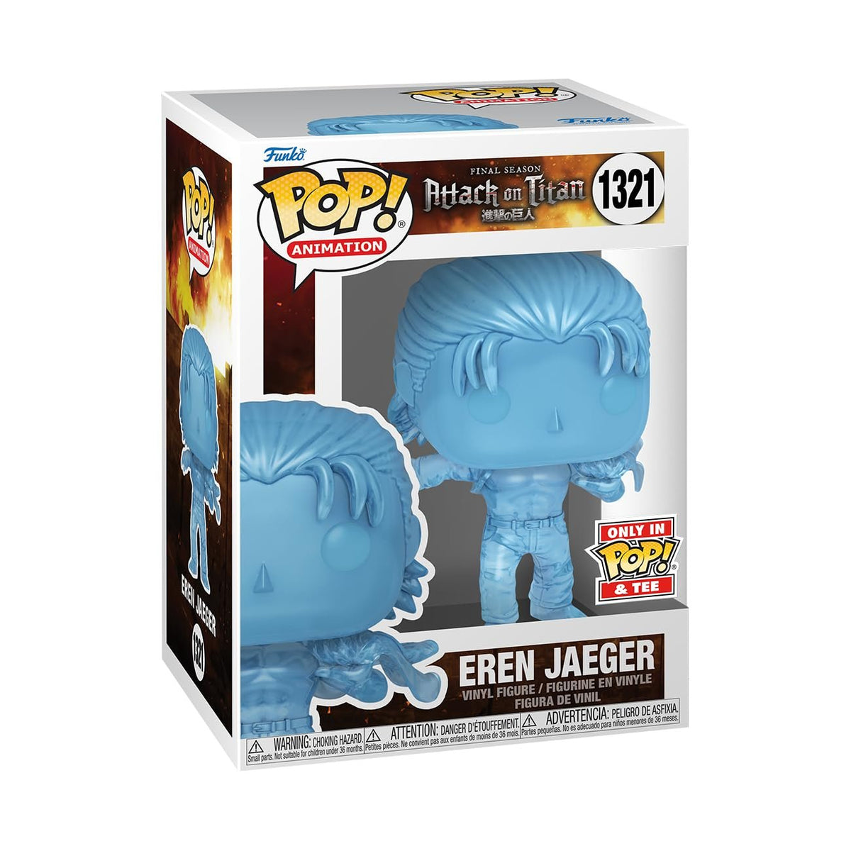 Funko Pop! &amp; Tee: Attack on Titan - Eren with Marks - XL