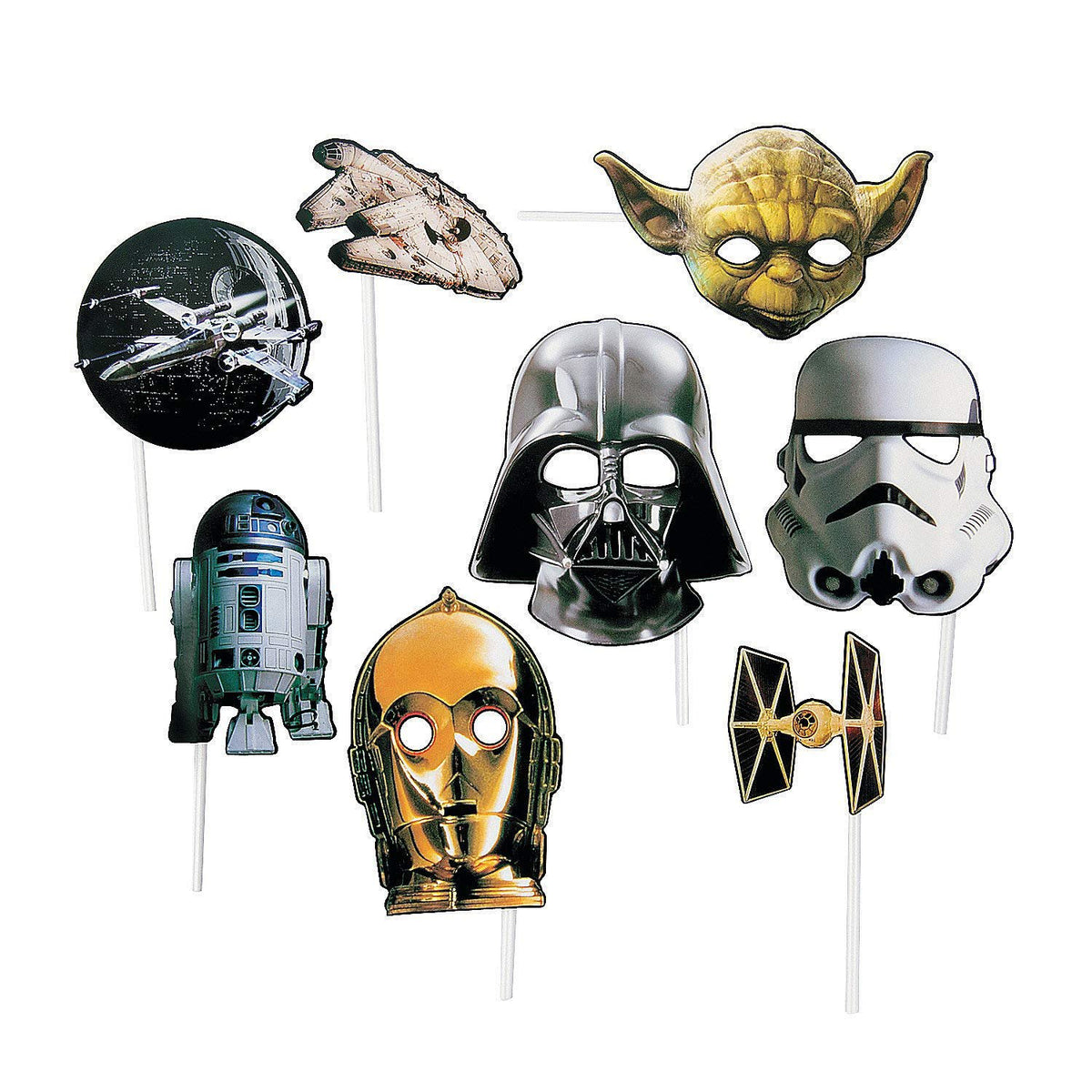 Star Wars Photo Props (8 pieces) Birthday Party Supplies