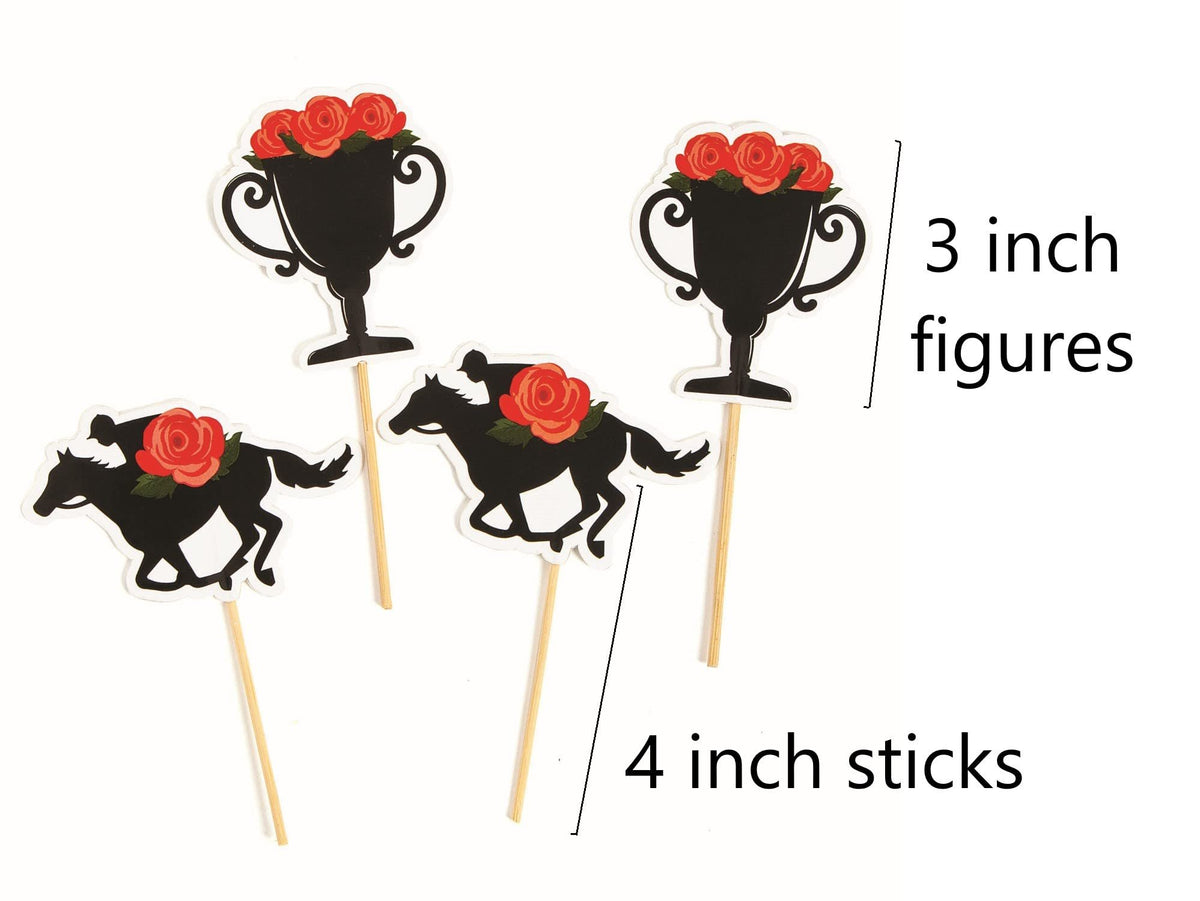 Derby Party Food and Appetizer Picks - Kentucky Horse Race Party Supplies - Bulk Set of 50