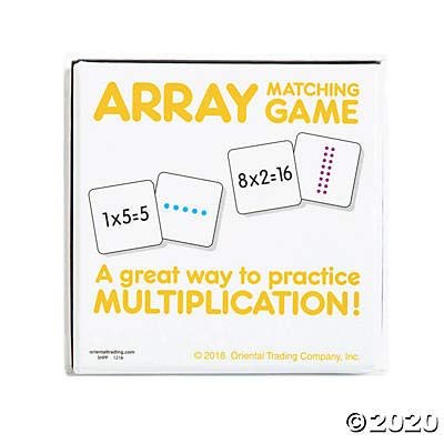 Fun Express Array Matching Game - 161 Pieces - Educational and Learning Activities for Kids