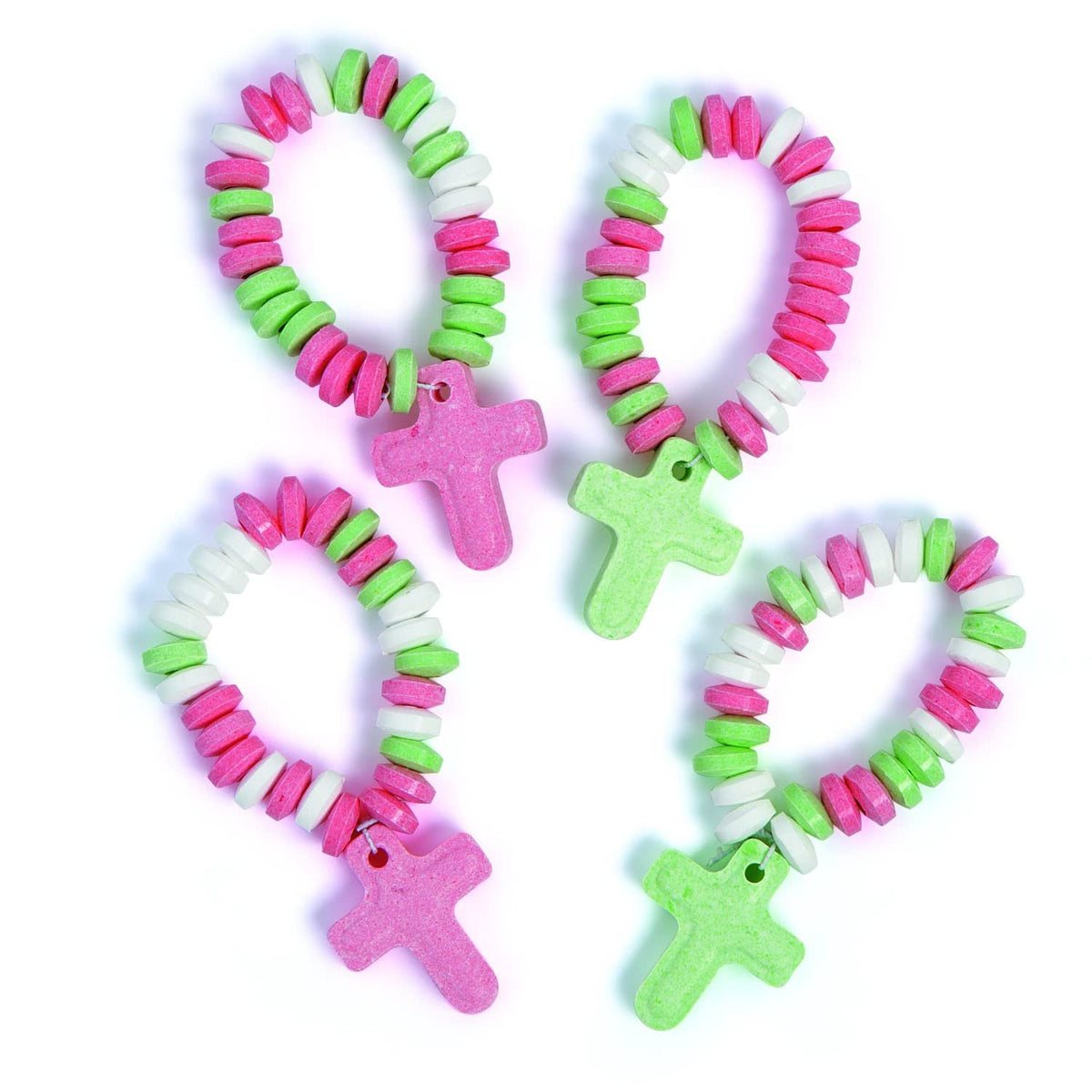 Religious Christmas Candy Bracelets - Edibles - 12 Pieces