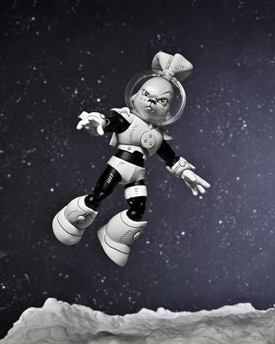 NECA Usagi Yojimbo – 1:7 Scale Collectible Action Figure, Space Usagi Yojimbo Black & White Figure