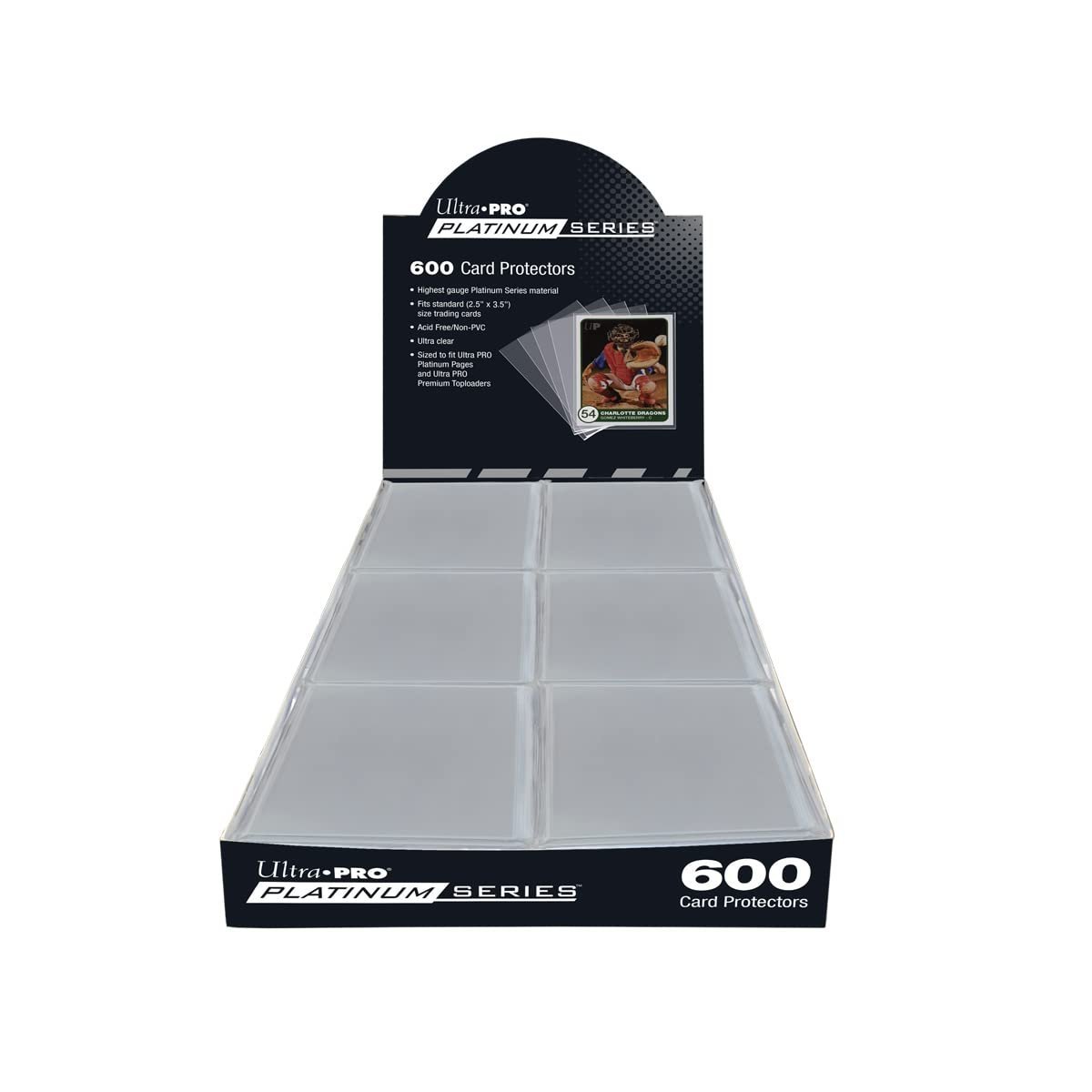 Ultra PRO - 600 ct. Standard Size Card Protector Sleeves 2½ in. x 3½ in (Platinum Series) - Protect your Valuable Collectible Trading Cards, Sports Cards and Gaming Cards from Wear and Tear