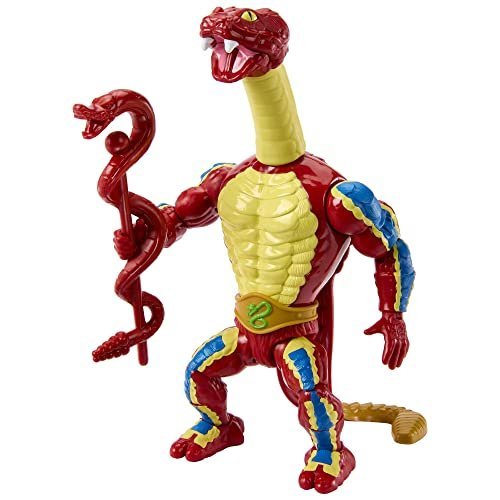Masters of the Universe Origins Action Figure & Accessory, Rise of Snake Men Rattlor, Articulation & Mini Comic Book, 5.5 inch