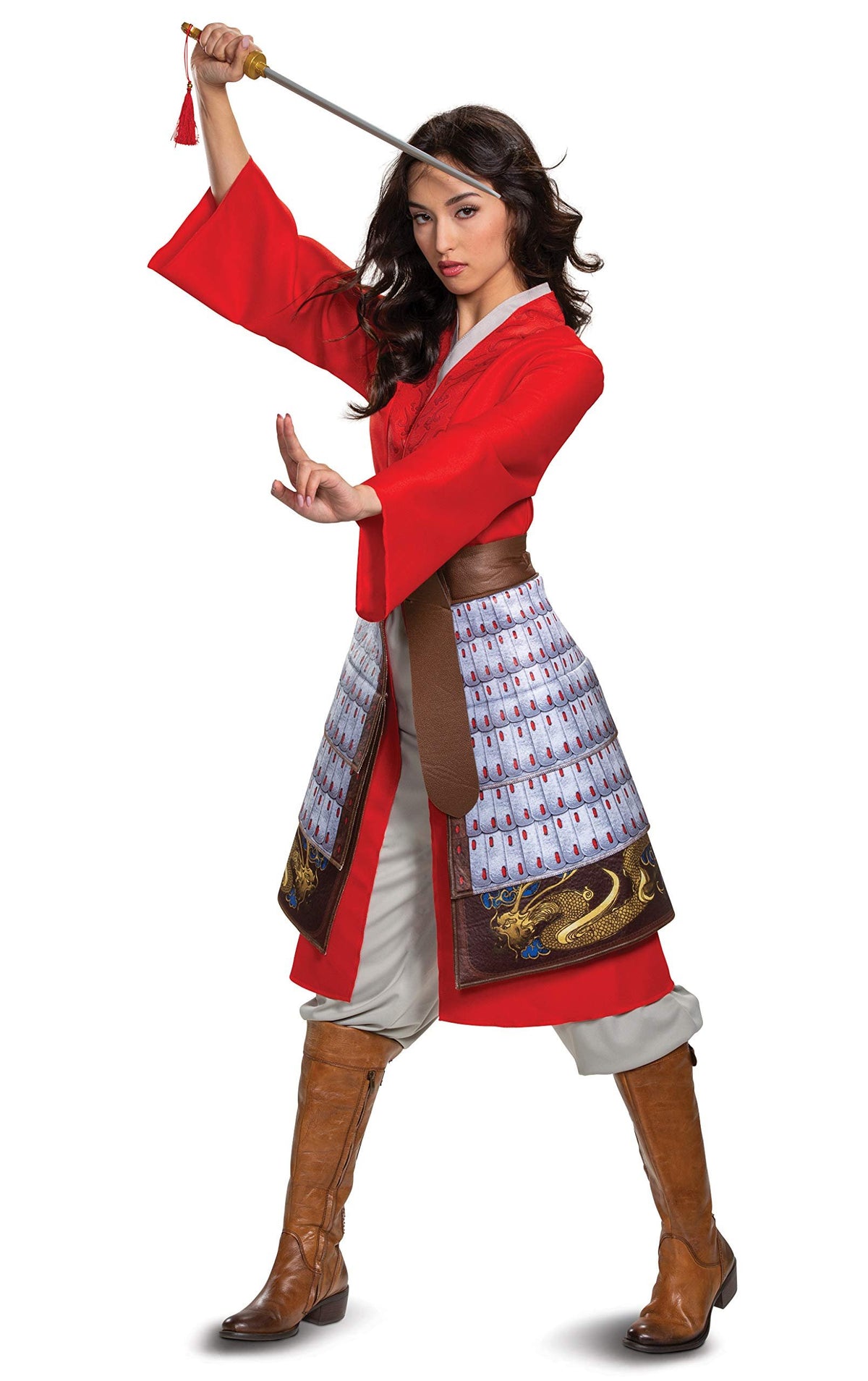 Disguise womens Disney Mulan Hero Dress Deluxe Adult Costume