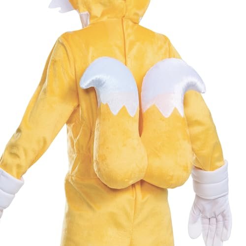 Disguise Sonic Tails Deluxe Costume for Kids, Official Sonic Movie 3 Costume with Inflatable Tail, Child Size (4-6)