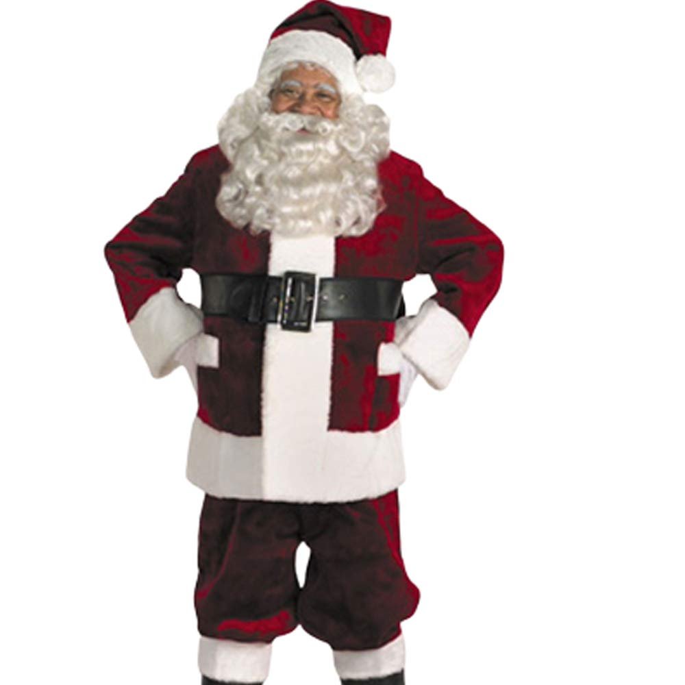 Halco Santa Belt Deluxe Bound Vinyl Black Belt Band 3.75&quot; Wide Prong 6 Eyelets Loop Claus Pirate Explorer