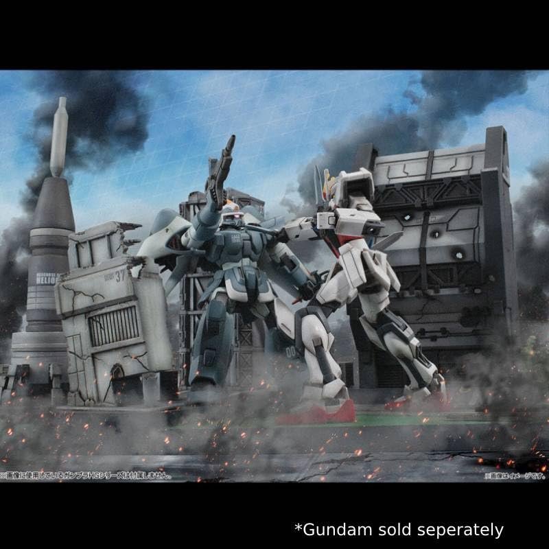 Megahouse - Gundam Seed - G Structure (GS06) Heliopolis Battle Stage 1/144 HG Series, Realistic Model Series