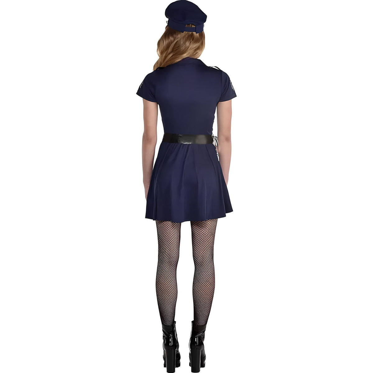 Amscan Miranda Rights Officer Halloween Costume for Women, Includes Dress, Hat, Belt and Handcuffs