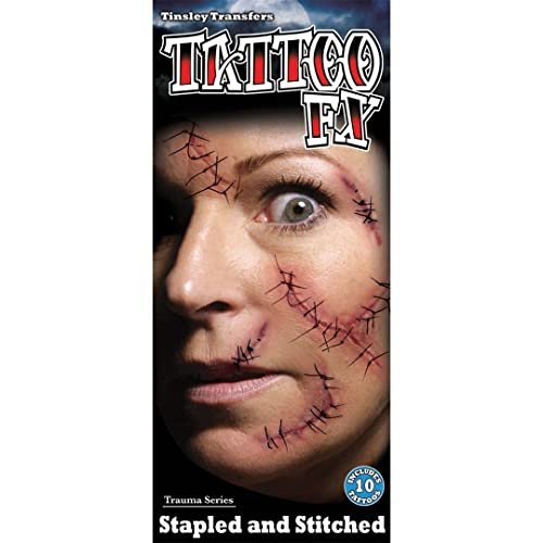 Tinsley Transfers Stapled &amp; Stitched Temporary Tattoo Kit, Standard