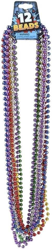 Metallic Beads - Assorted Colors - 1 strand per order
