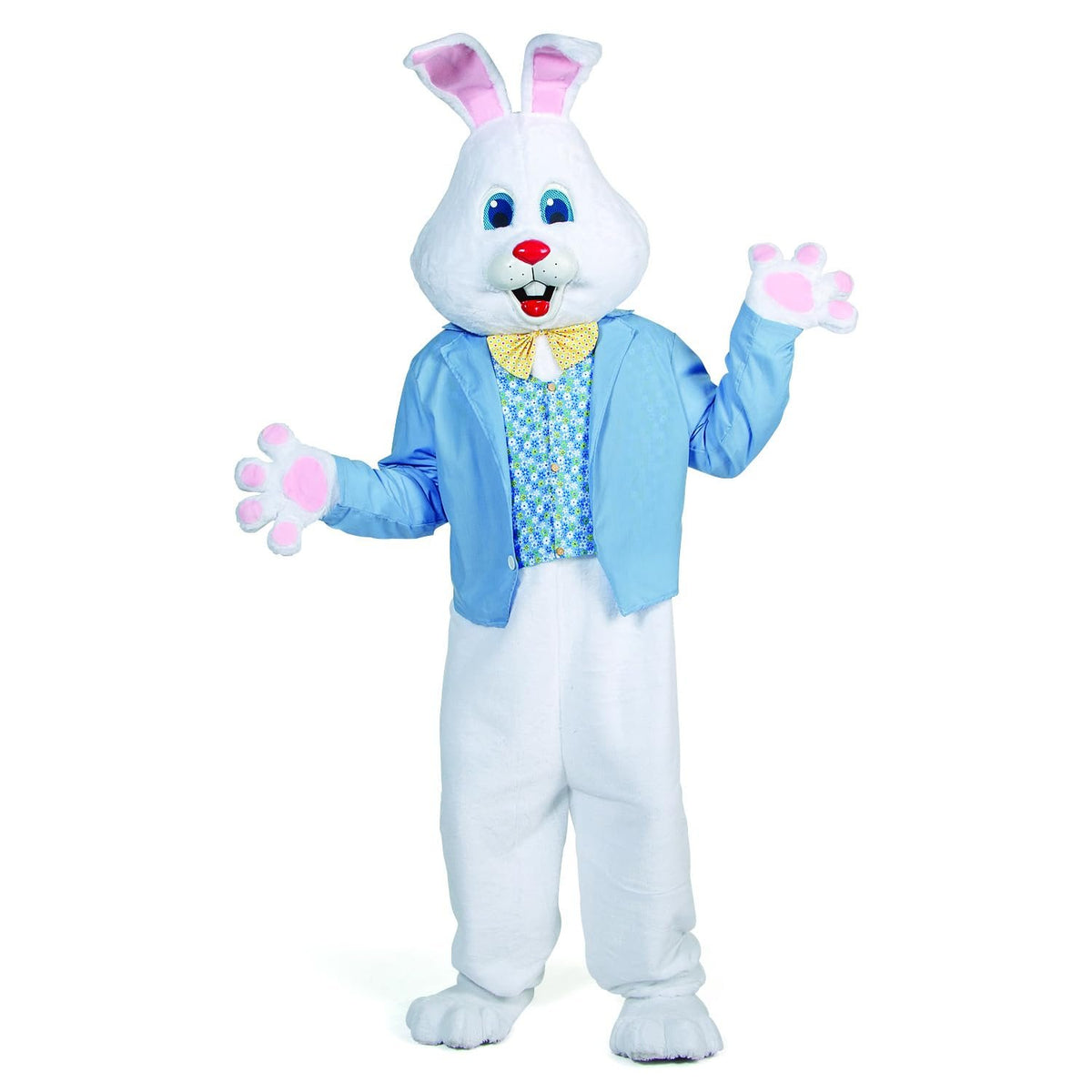 Morris Costumes - Professional 6 Ft Easter Bunny Costume Suit with Blue Jacket and Vest, Adult