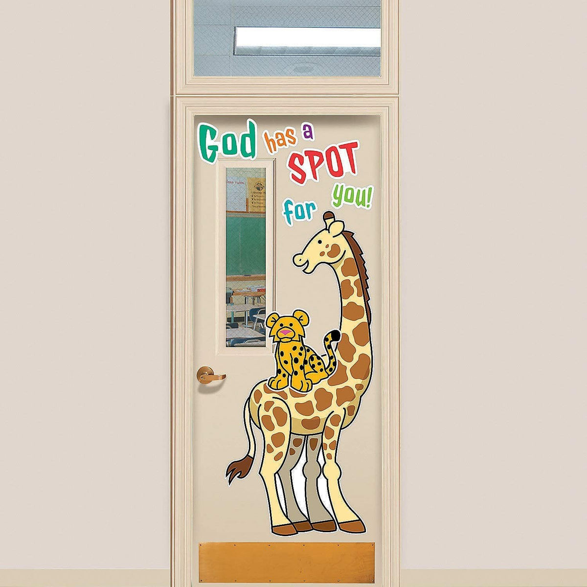 God Has A Spot for You Door Decor Set - 13 Pieces - Great for classroom doors