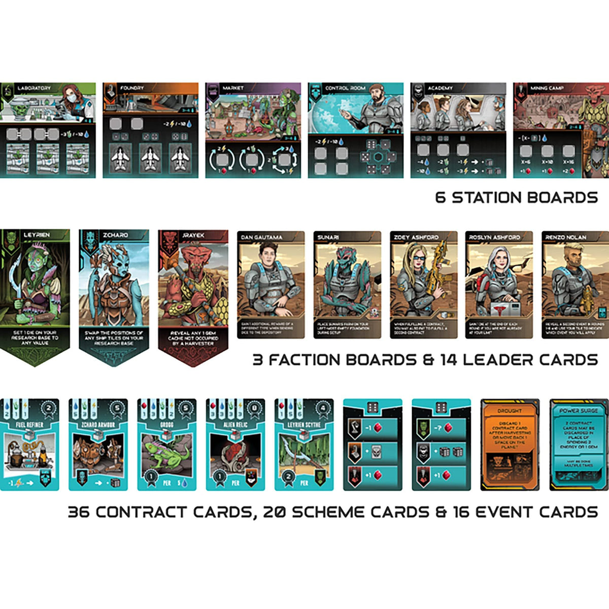 Renegade Game Studios Circadians: First Light Second Edition - Strategy Boardgame, Ages 14+, 1-4 Players, 60-90 Min