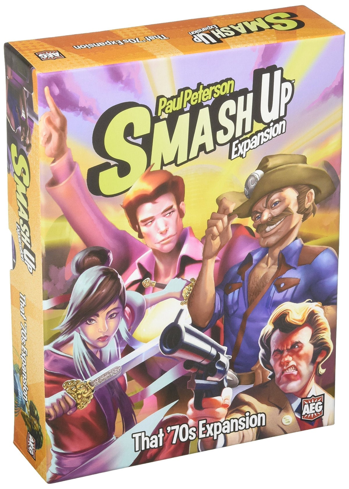 Smash Up That 70s Expansion - Board Game, Card Game, Truckers, Disco Dancers,and more, 2 to 4 Players, 30 to 45 Minute Play Time, for Ages 10 and Up, Alderac Entertainment Group (AEG)