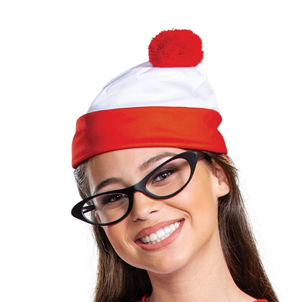 Disguise Women's Wheres Waldo Halloween, Official Adult Wenda Costume Set with Shirt and Skirt Outfit, Multicolored, Plus (18-20)