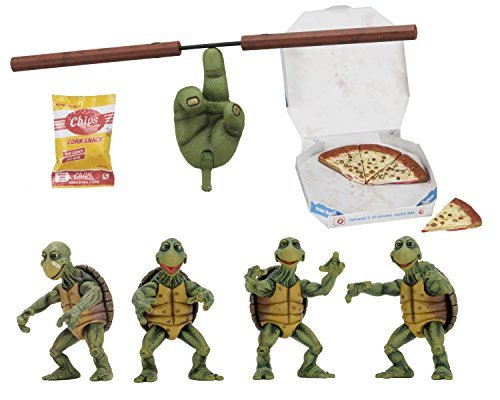 NECA - Teenage Mutant Ninja Turtles (1990 Movie) - 1/4 Scale Action Figures - Baby Turtles Set