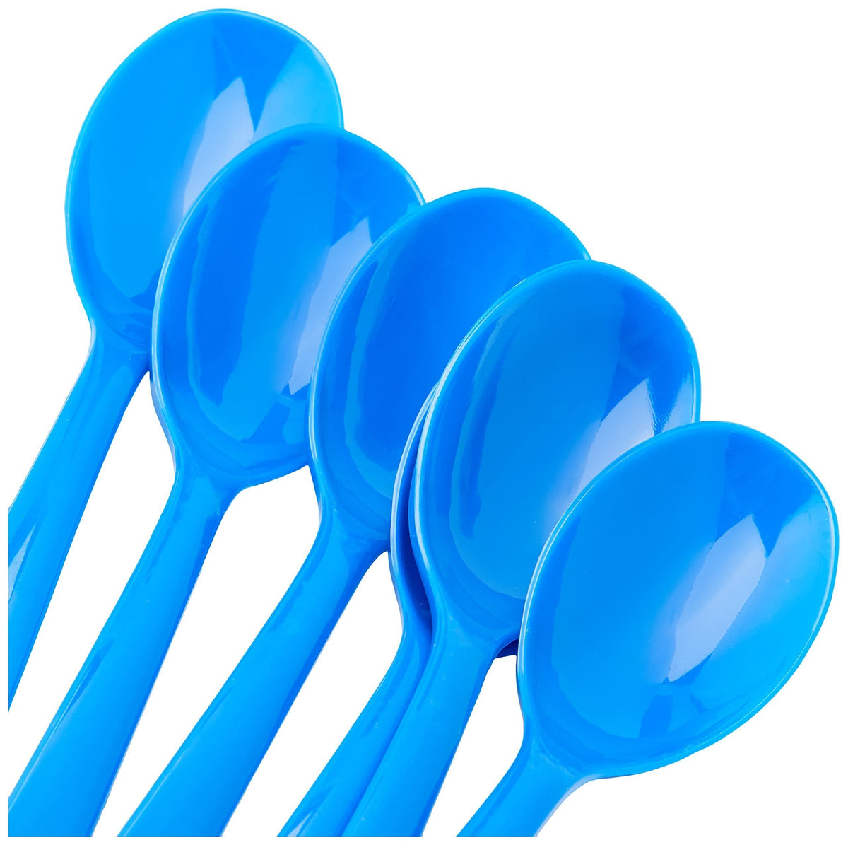Elegant Royal Blue Solid Assorted Plastic Cutlery - 18ct - Stylish Disposable Silverware for Weddings, Parties &amp; Events