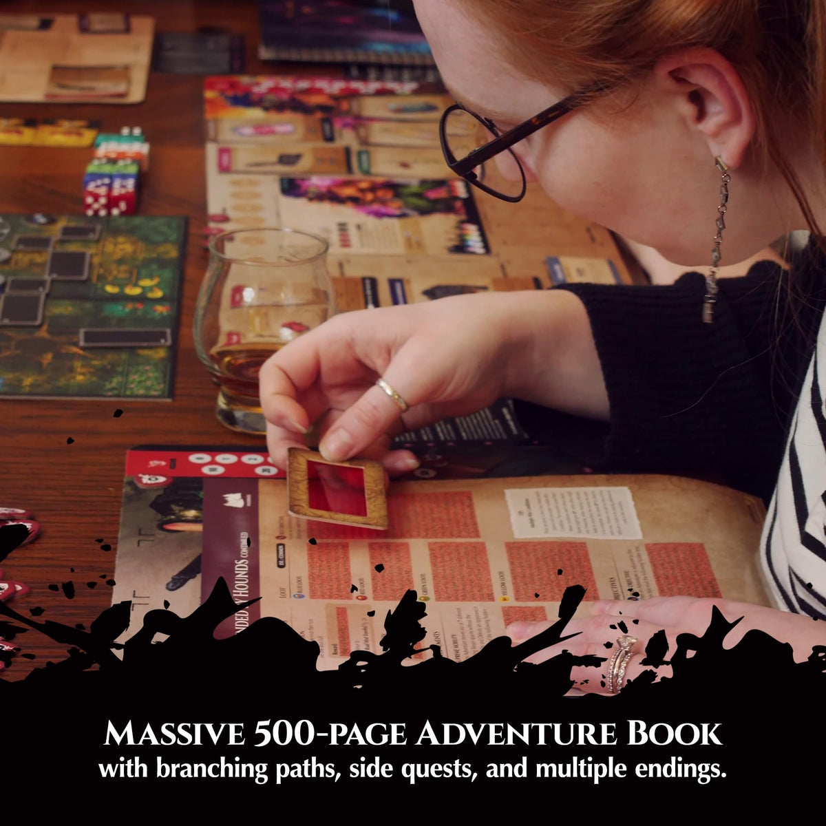 Middara Unintentional Malum: Act 1 (v.1.2) - Fully Cooperative Fantasy Board Game for Friends &amp; Family - Includes 400 Unique Illustrations, 60+ Encounters &amp; More - Dungeon Crawler Game (1-4 Players)