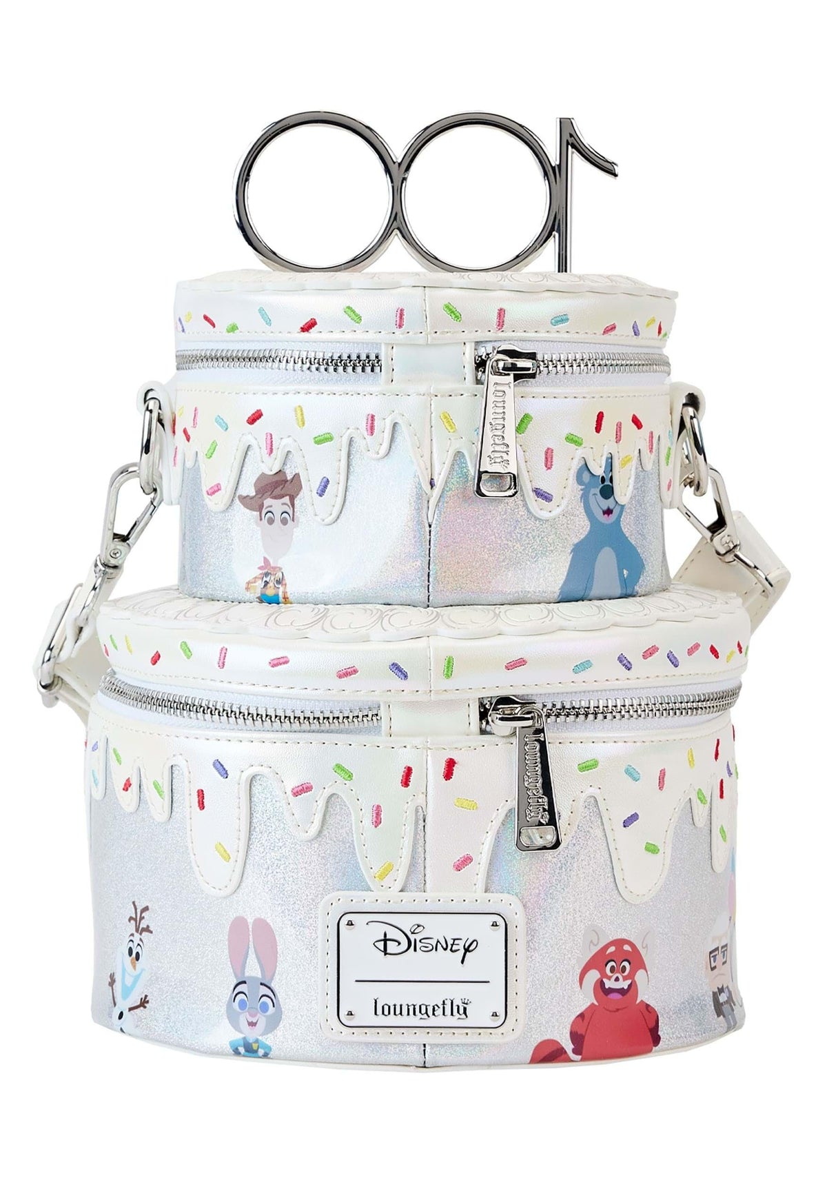 Loungefly Disney 100 Celebration Cake Crossbody Bag Disney 100