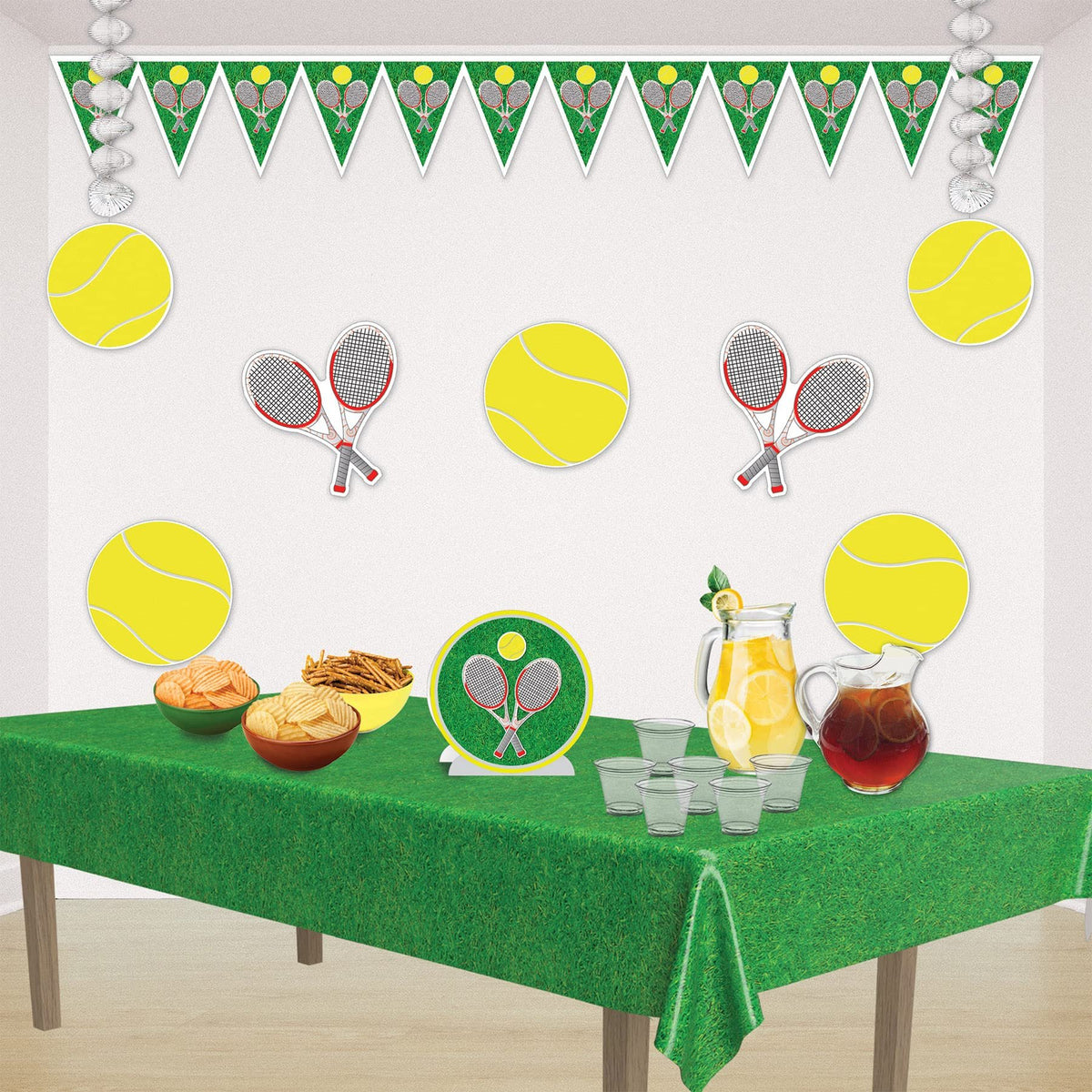 Beistle Tennis Ball Cutout, 10", Yellow/White