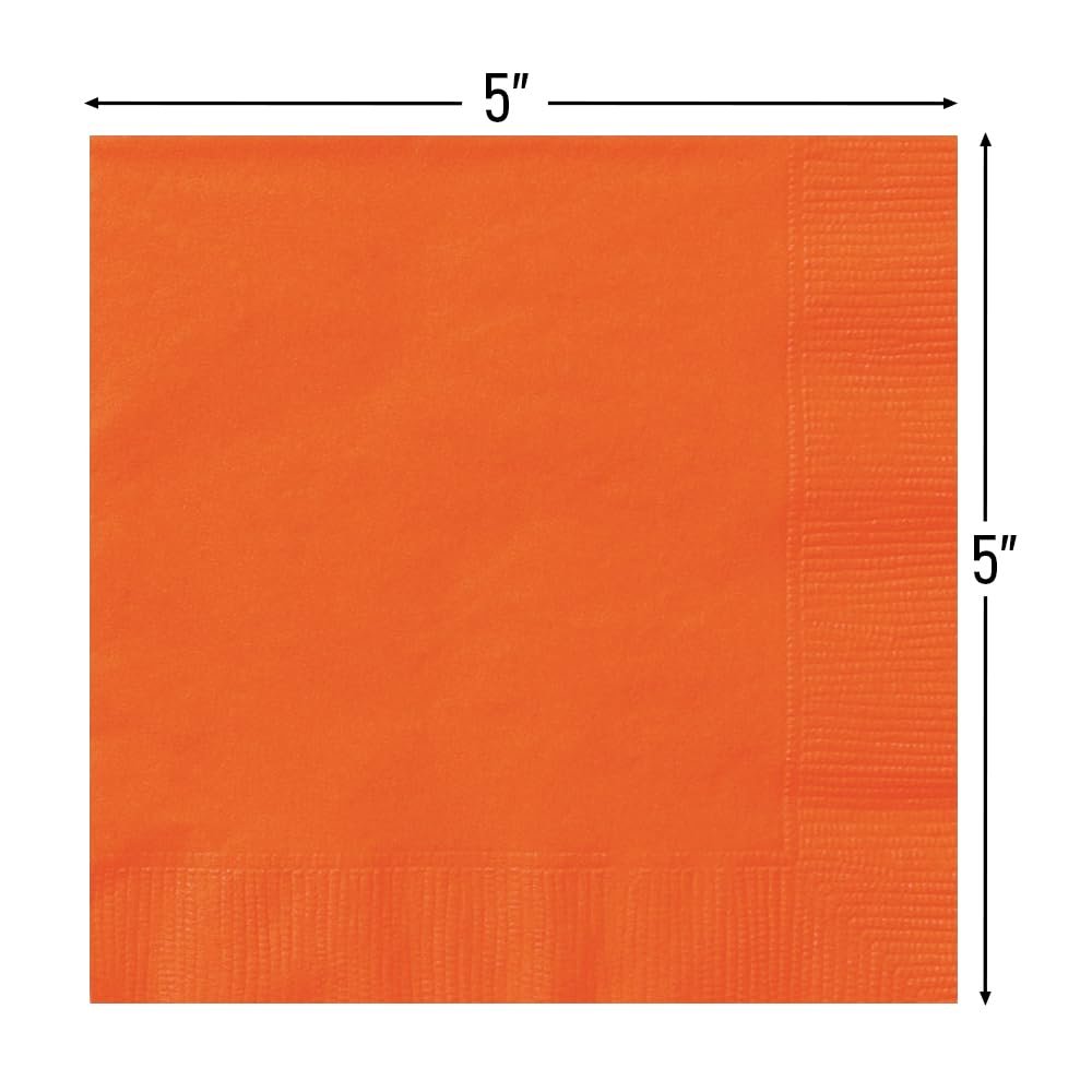 Gold Solid Beverage Napkins - (Pack of 20) - Elegant & Durable Design - Perfect for Parties, Events & Celebrations