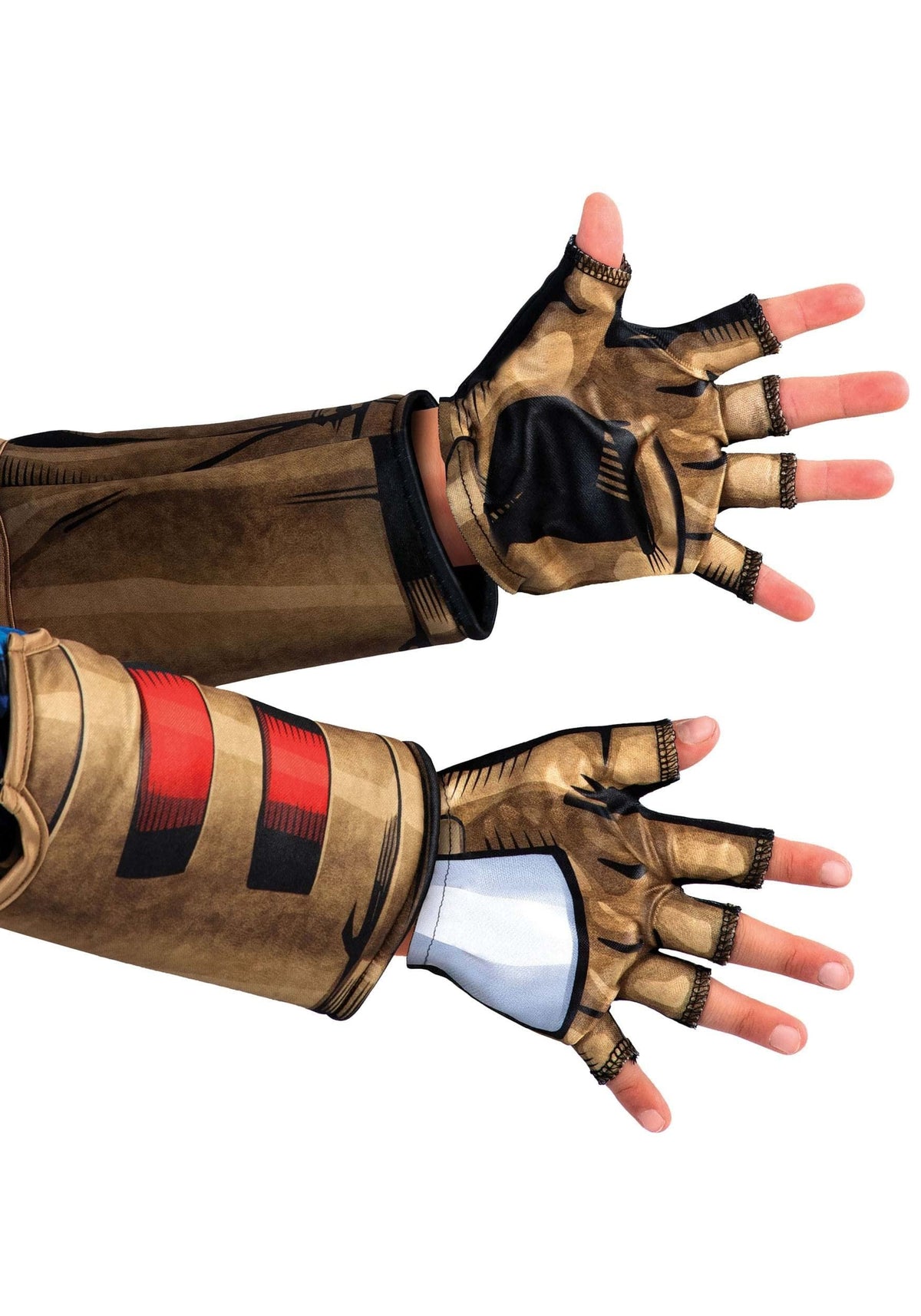 Children's Avenger Captain America Superhero Fingerless Gloves for Kids