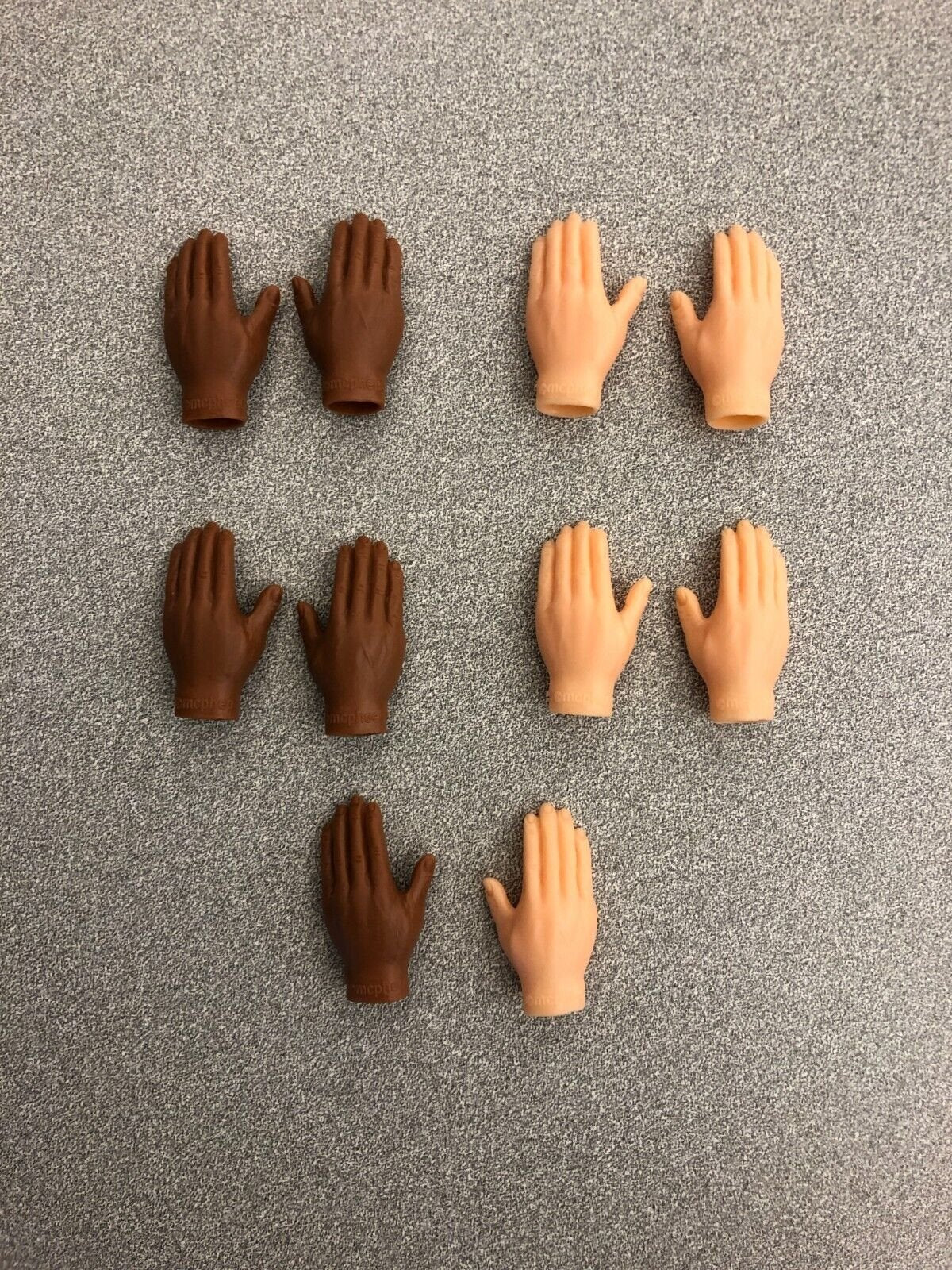 Tiny Finger Hands - Set of 10 small hands - Asst color and left/right - Novelty