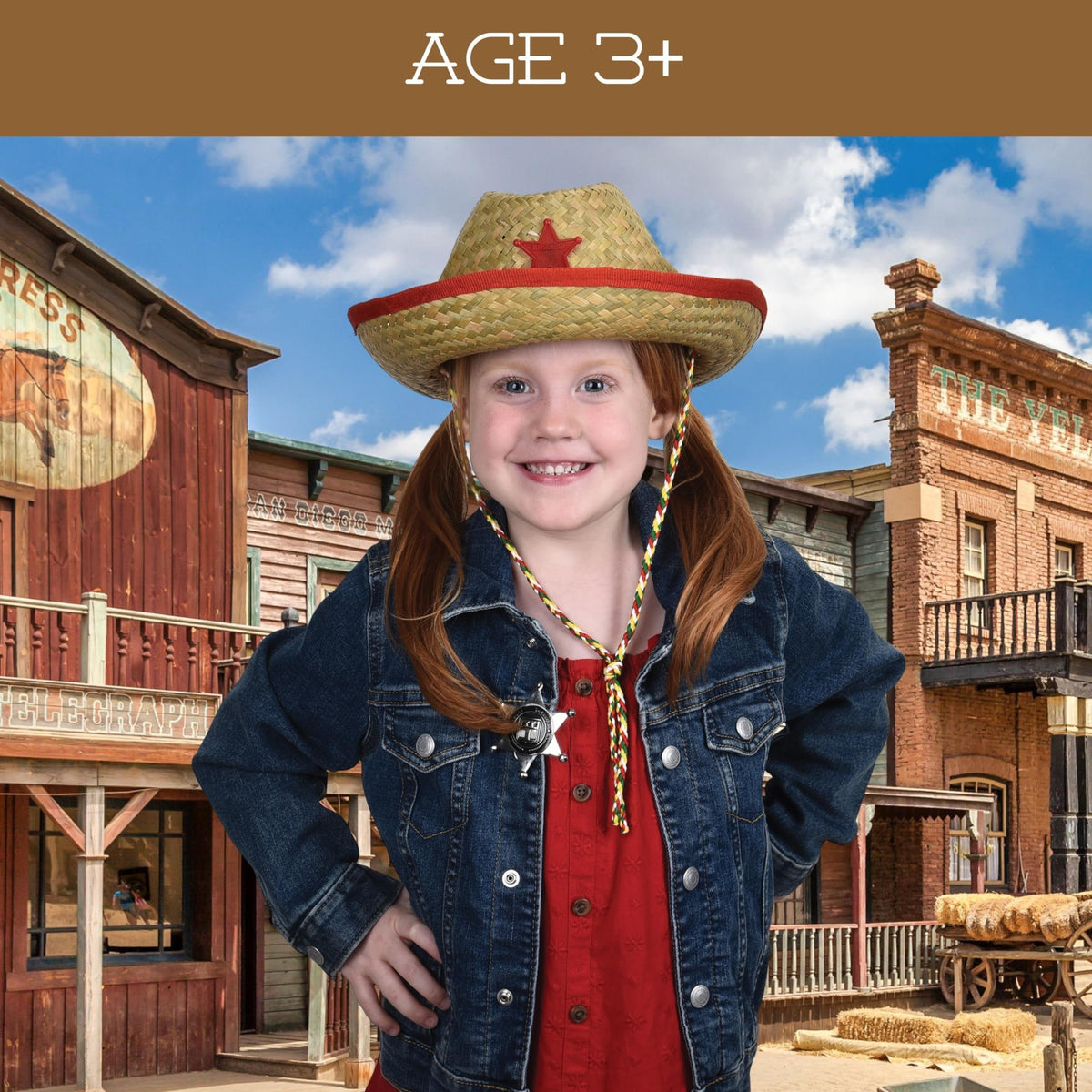 S&amp;S Worldwide Children&#39;s Sheriff&#39;s Hat (1 ct) (1 per package),Red or Blue