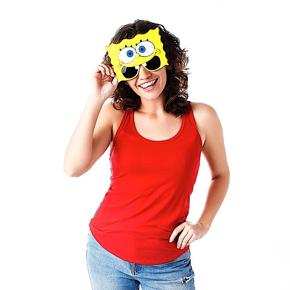Sun-Staches Official Spongebob Glasses | Costume Accessory with UV400 | One Size Fits Most