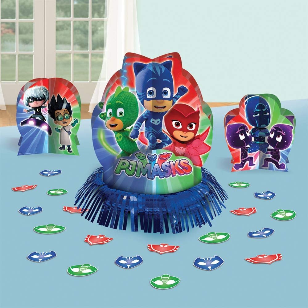 Amscan 281741 PJ Masks Table Decorating Kit, 1 Pack (23 pcs), Party Favor