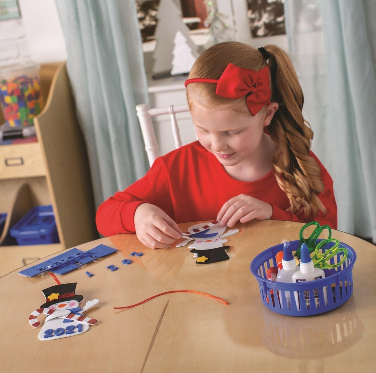 Snowman Christmas Ornament Craft Kits - Makes 12 - Christmas Holiday Crafts for Kids