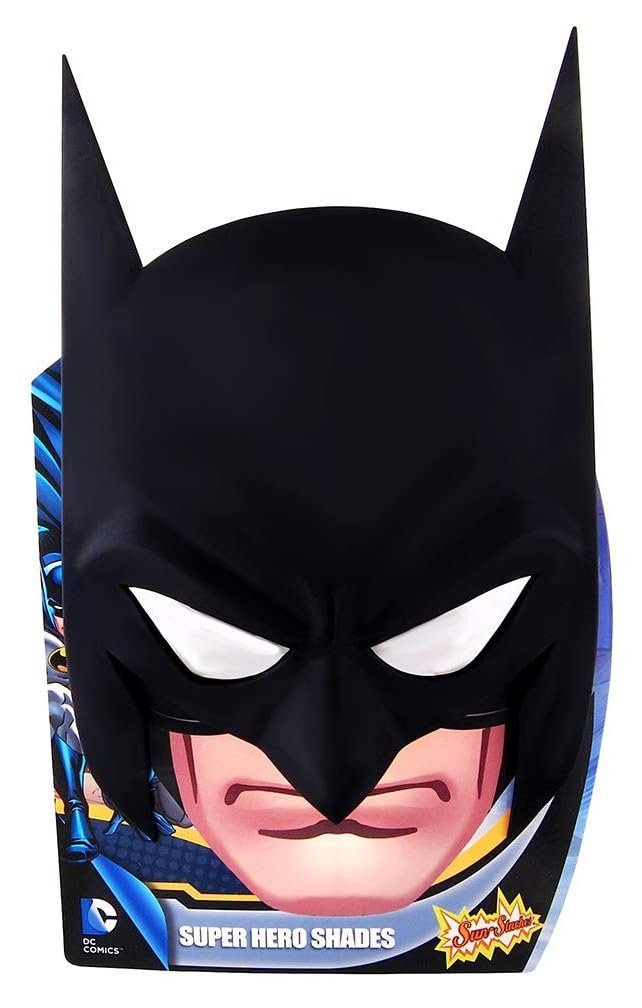 Sun-Staches DC Comics Official Batman Sunglasses | Full Mask Costume Accessory | UV400 | One Size Fits Most