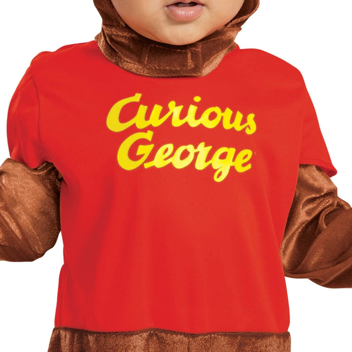 Disguise Curious George Costume for Kids, Official Curious George Costume, Toddler Size Small (2T)