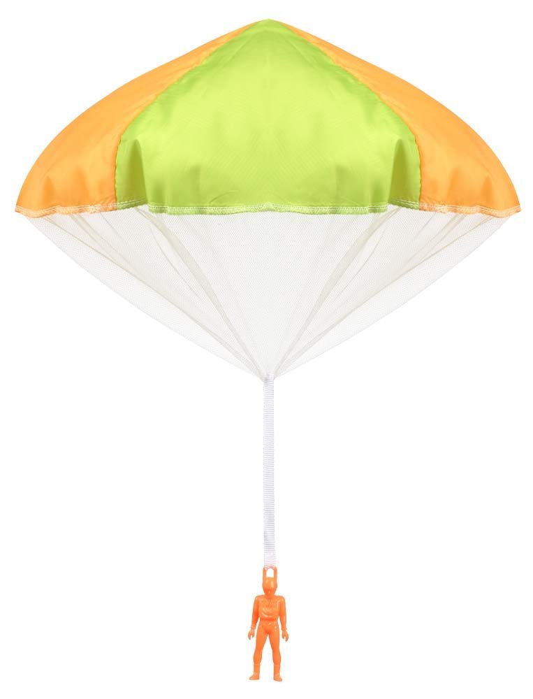Aeromax Original Tangle Free Toy Parachute has no strings to tangle and requires no batteries. Simply toss it high and watch it fly!
