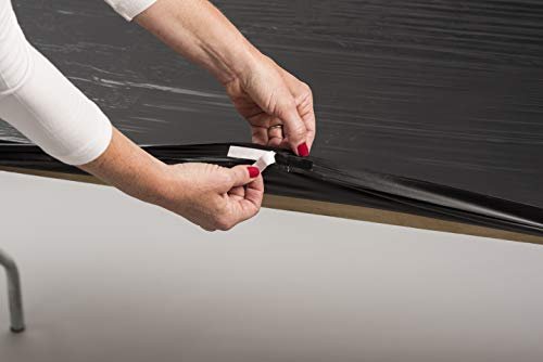 Kwik-Covers 6' Rectangular Plastic Table Covers 30" x 72" (6 Feet), Bundle of 10 - Indoor or Outdoor Fitted Table Covers for Banquet Tables (White)