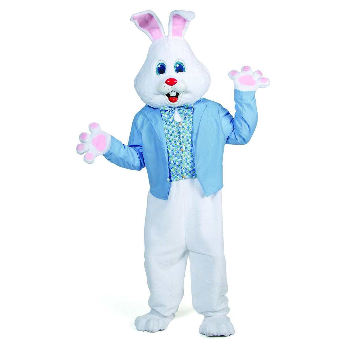Morris Costumes - Professional 6 Ft Easter Bunny Costume Suit with Blue Jacket and Vest, Adult