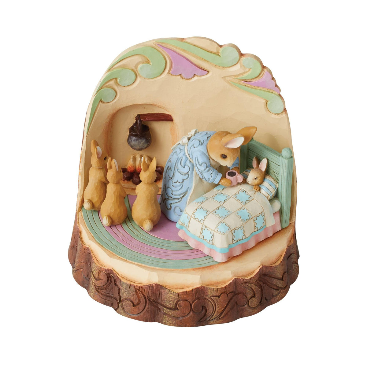 Enesco Beatrix Potter by Jim Shore Mrs Rabbit with Bunnies, Figurine, 6.69 Inch, Multicolor