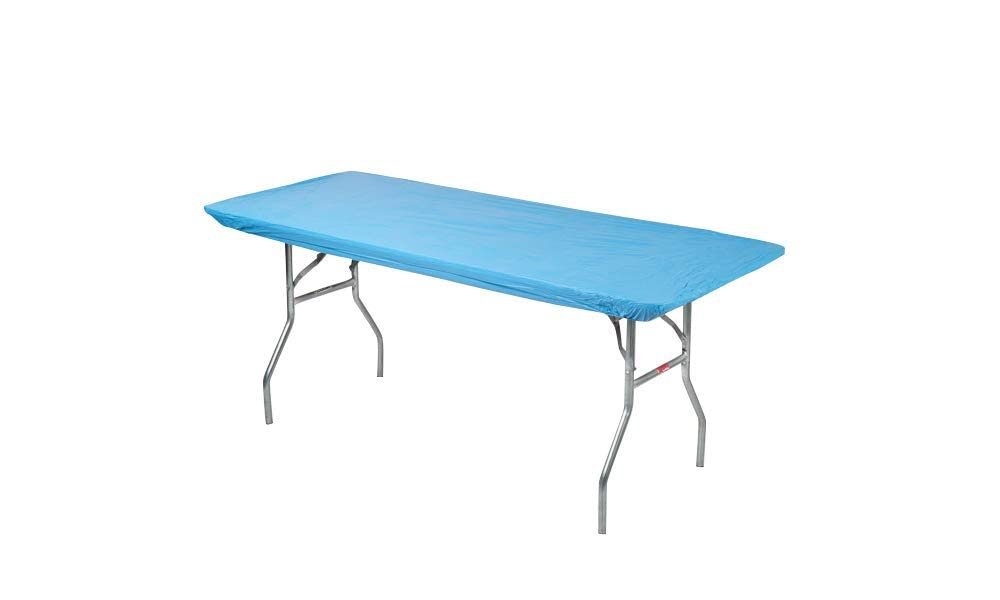 Kwik-Covers 6' Rectangle Plastic Table Covers 30" x 72", Bundle of 5 (Purple)