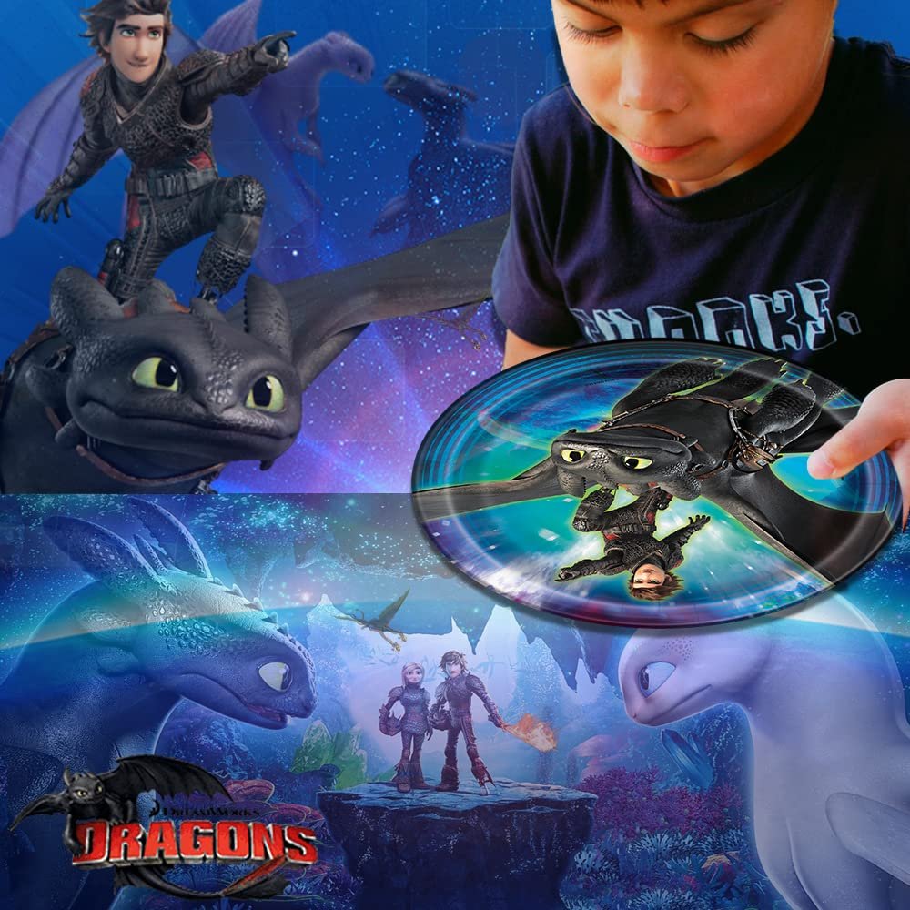 How To Train Your Dragon Themed Party Pack – Includes Paper Plates & Luncheon Napkins Plus 24 Birthday Candles – Serves 16