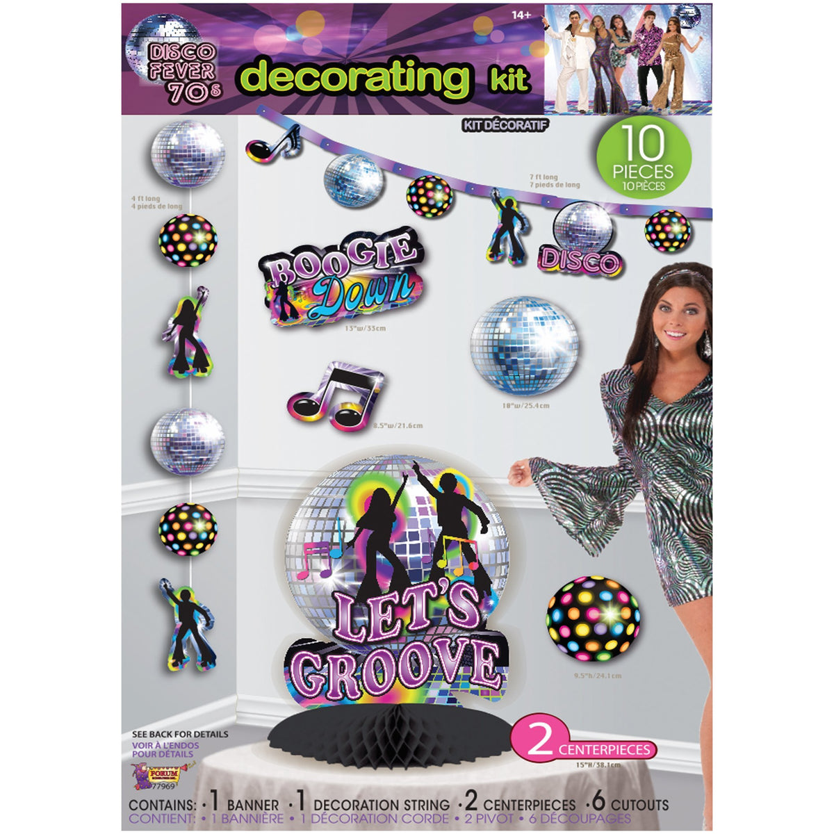 Forum Novelties Disco Party Decorating Set