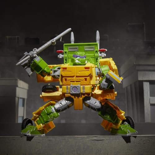 Transformers Collaborative Teenage Mutant Ninja Turtles x Toy Party Wallop, 7-inch Action Figure, 8+