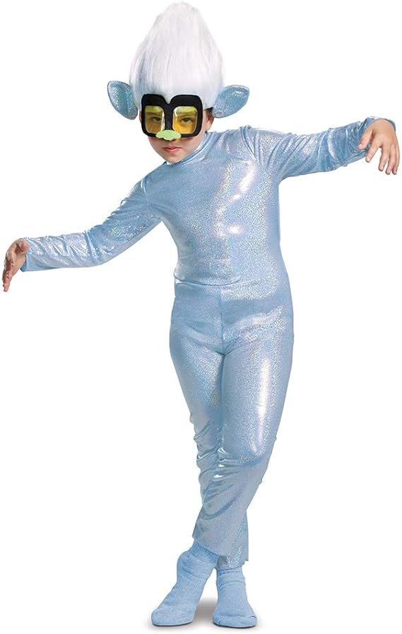 Tiny Diamond Costume, Trolls World Tour Tiny Diamond Troll Costume for Kids with Headpiece