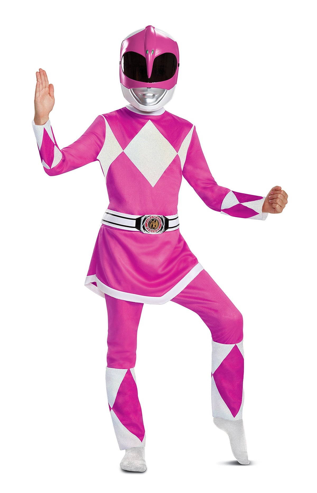 Disguise Pink Ranger Deluxe Child Costume, Pink, Size/(4-6x)