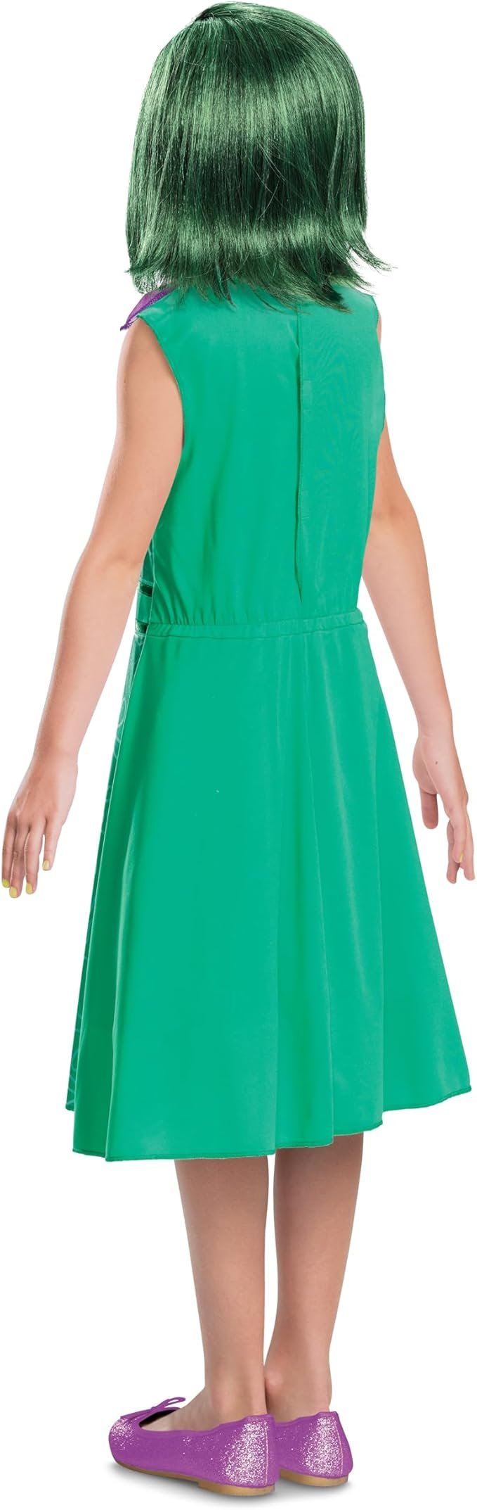 Disguise Girls Inside Out Disgust Costume for Kids, Official Disney Pixar Inside Out Classic Girls Costume