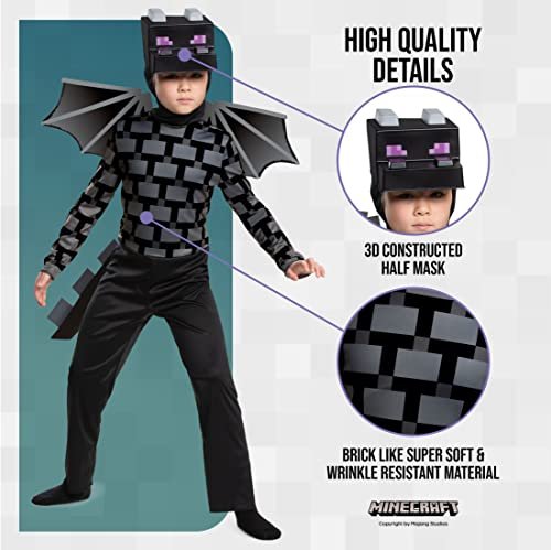 Disguise Minecraft Ender Dragon Costume for Kids, Video Game Character Outfit