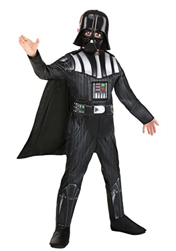 STAR WARS Boys Deluxe Darth Vader Costume, Kids Halloween Costume, Child - Officially Licensed